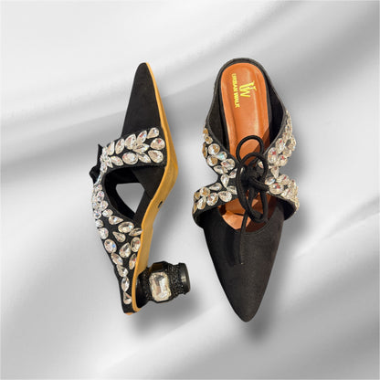 Pointed Black Heels