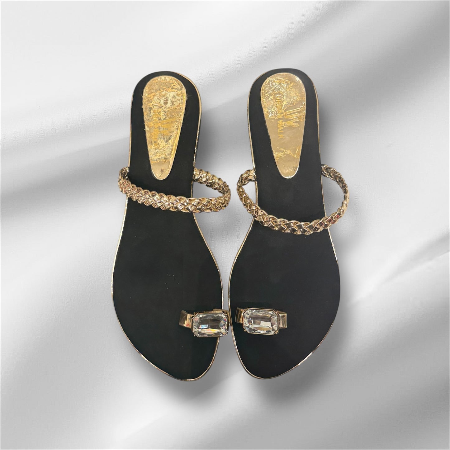Black Square Diamond Flat