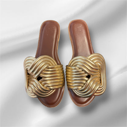 Gold Twisted Flats
