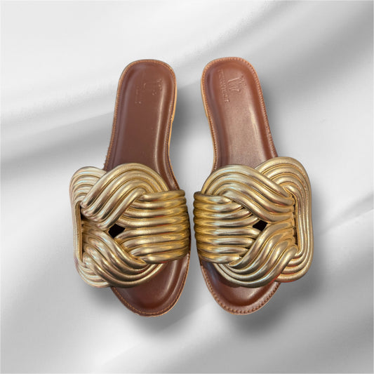 Gold Twisted Flats