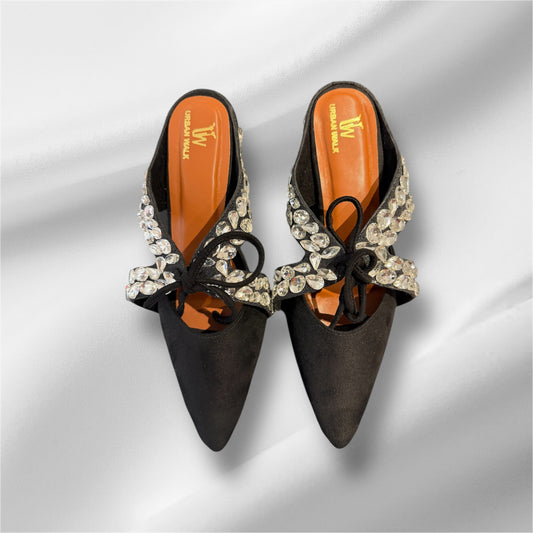 Pointed Black Heels