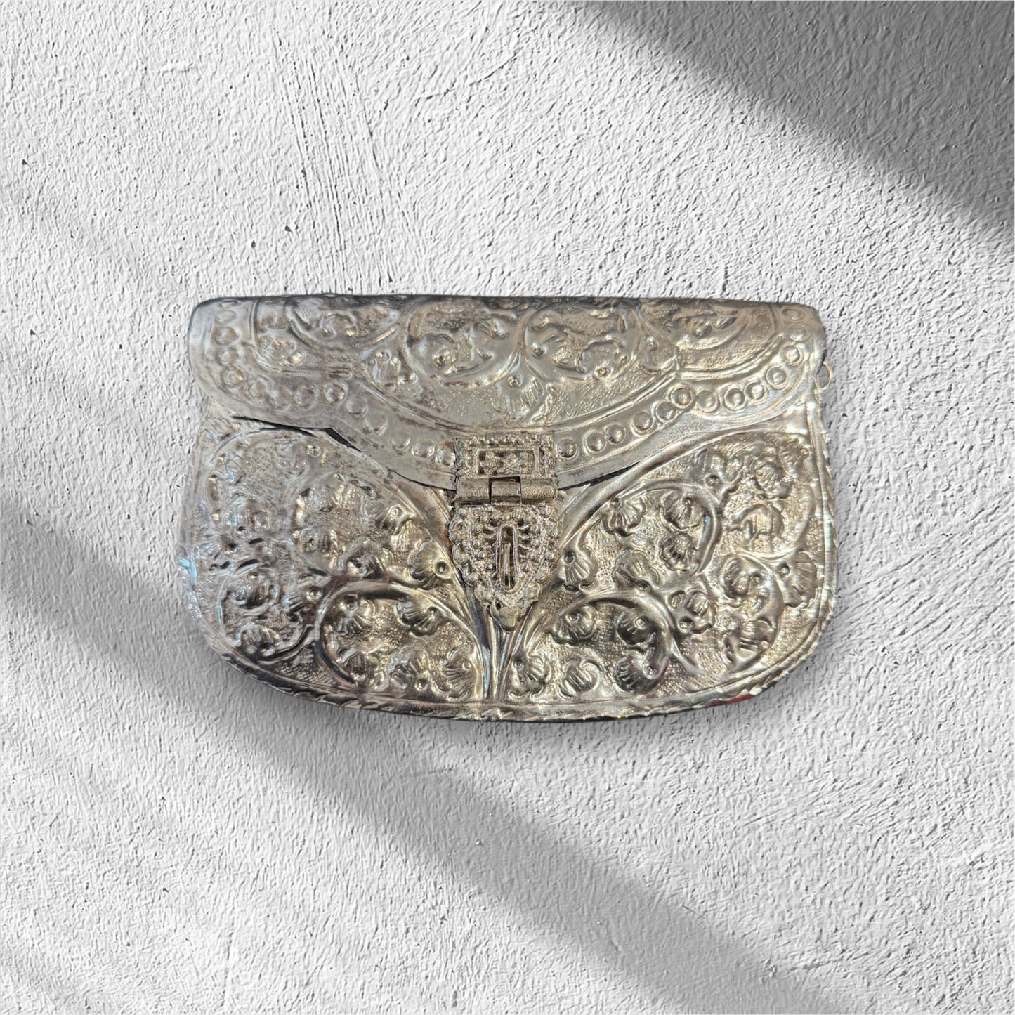Silver Jaipur Clutch