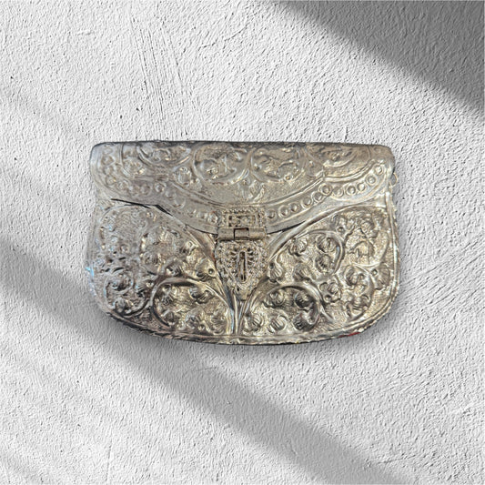 Silver Jaipur Clutch
