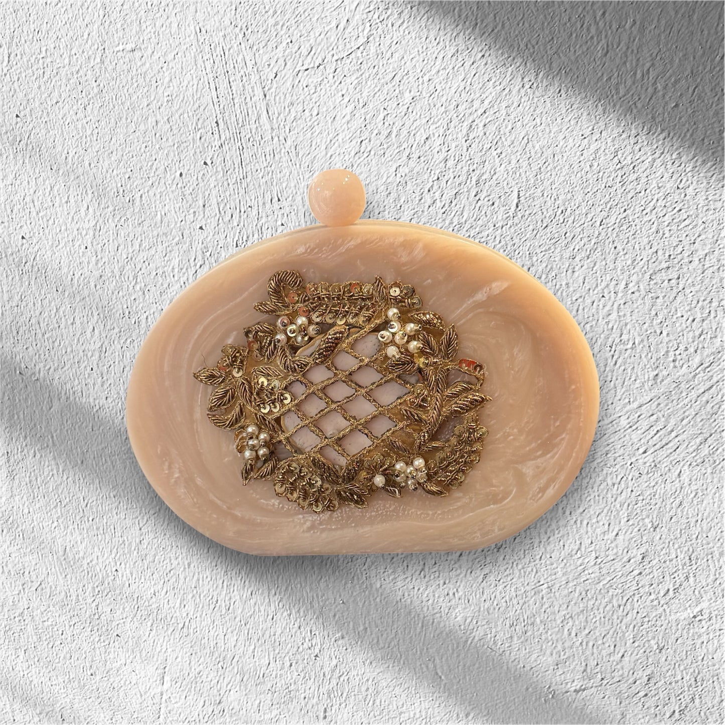 Round Onyx Clutch