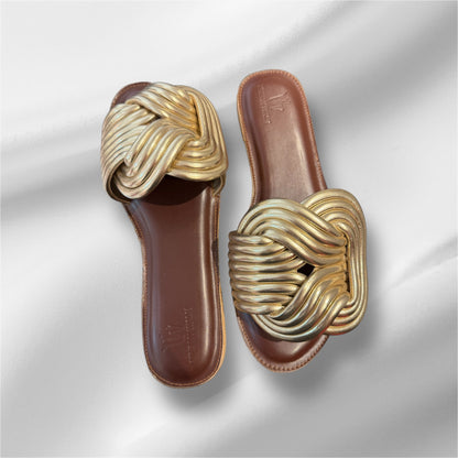 Gold Twisted Flats