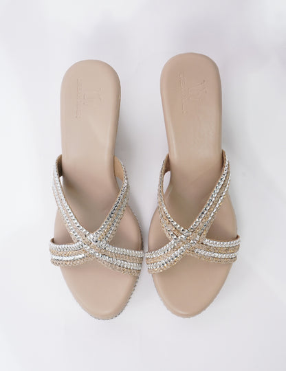 Braided Platform - Beige Gold