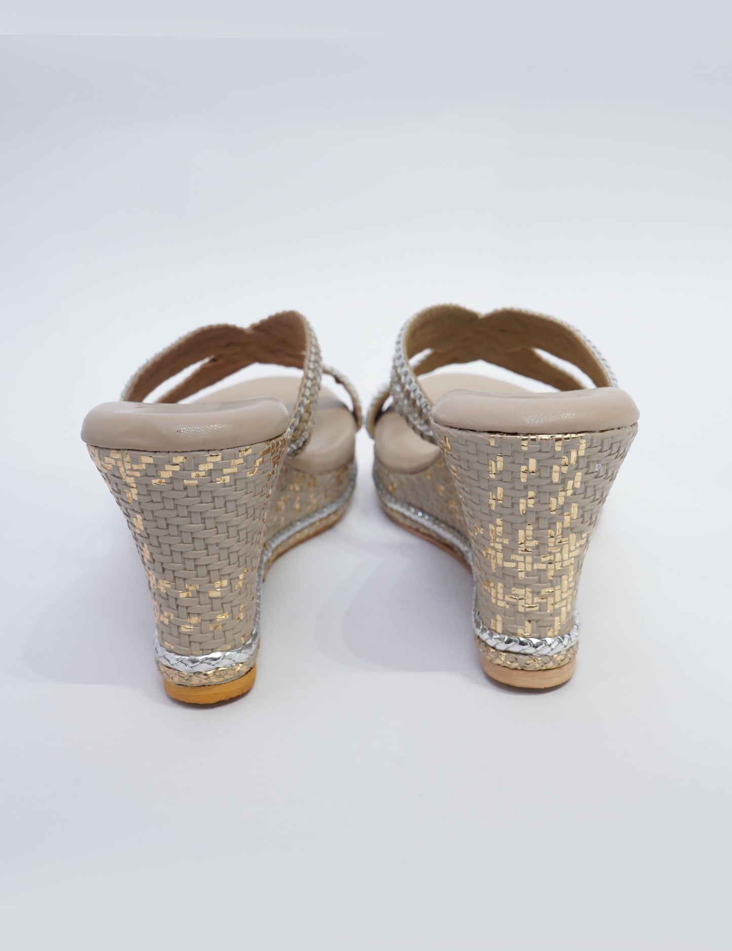 Braided Platform - Beige Gold