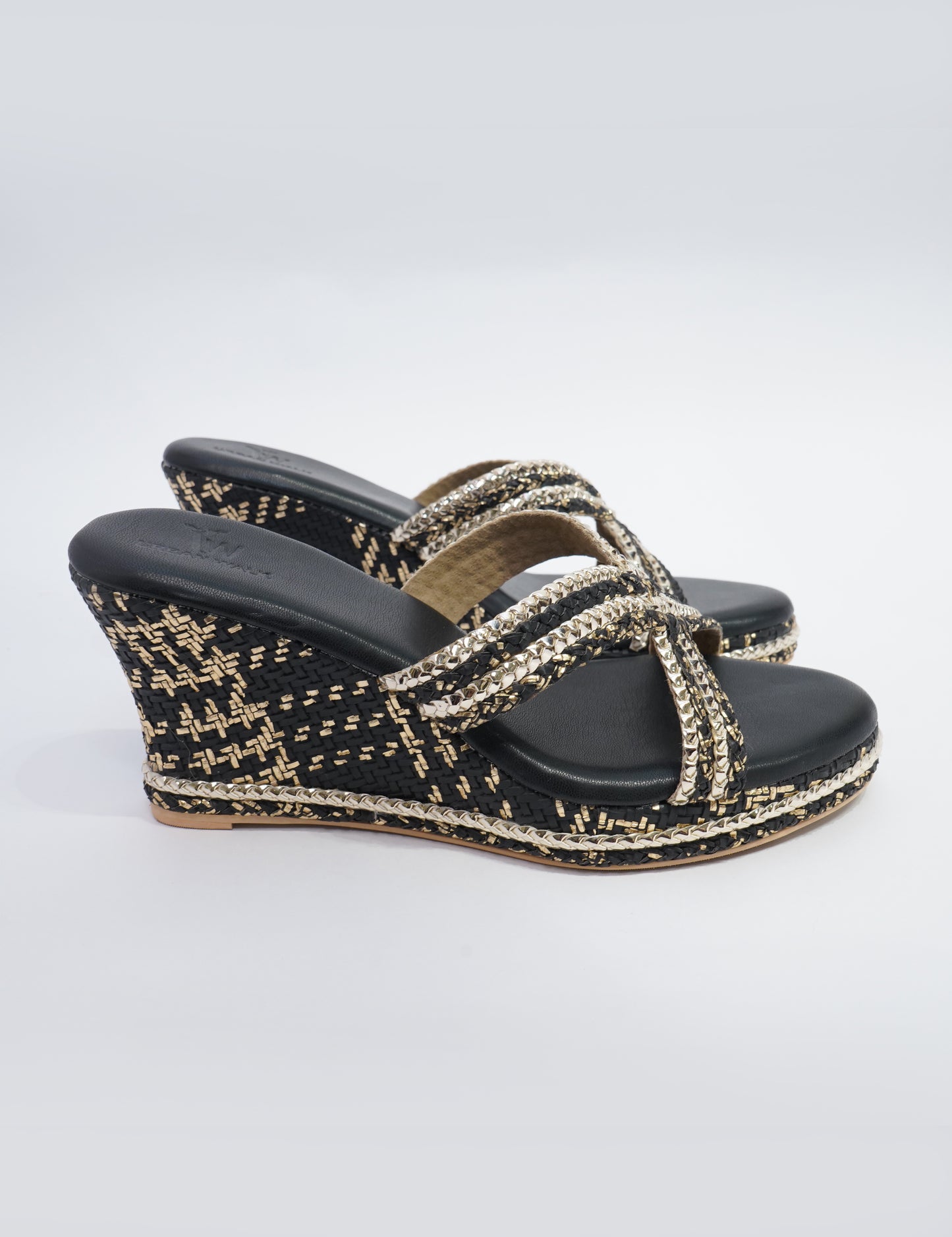 Braided Platform - Black Gold