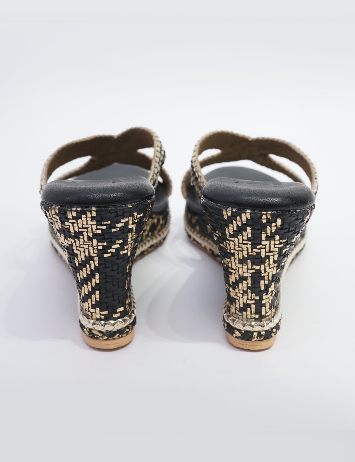 Braided Platform - Black Gold