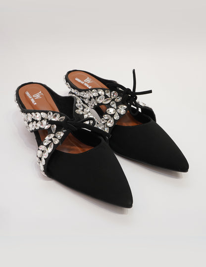 Crystal Bow Mules