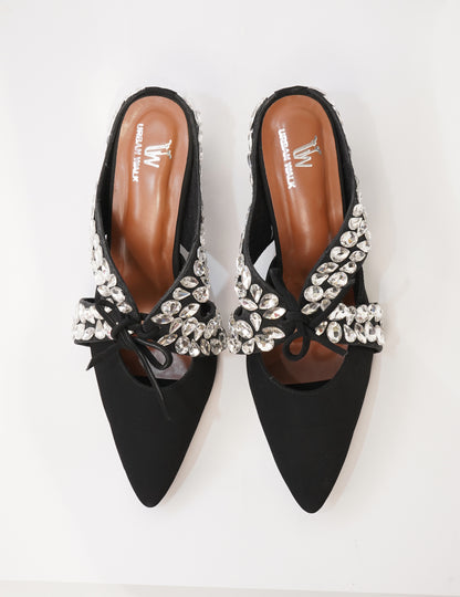 Crystal Bow Mules