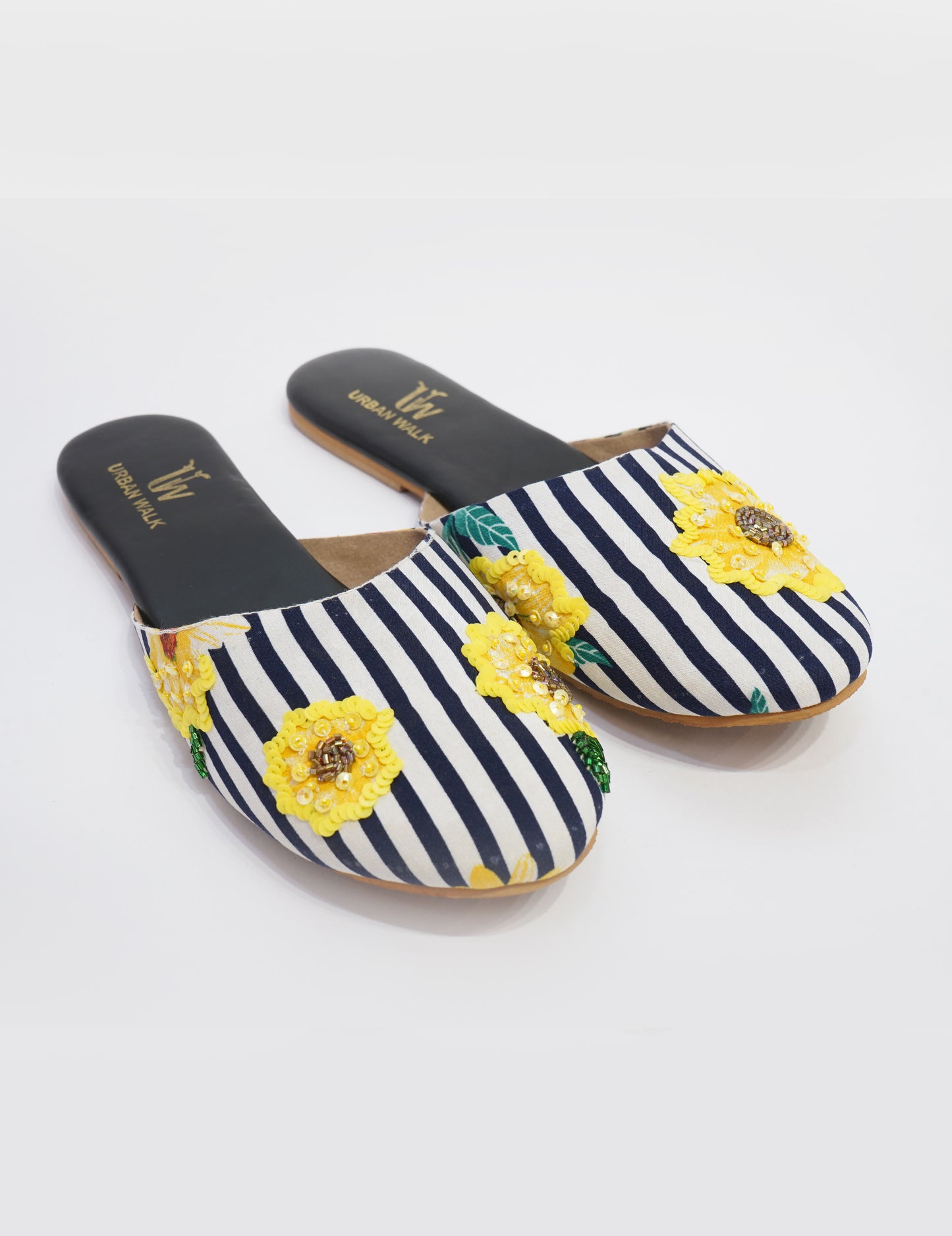 Sunflower Striped Mules