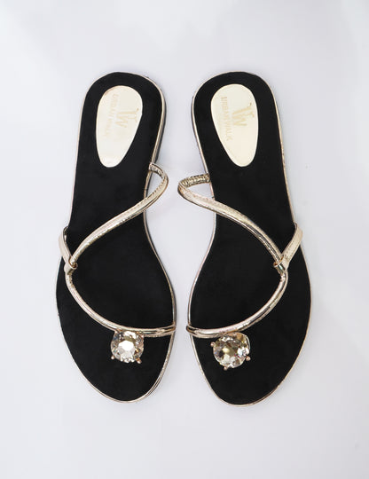 Crystal Toe Ring Flats