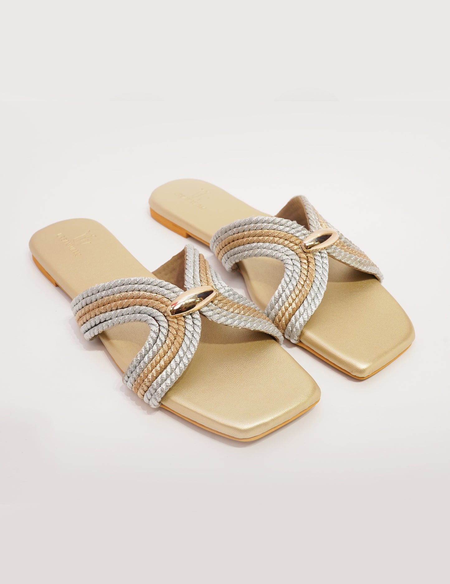 Marina Knot Flats – Gold & Silver