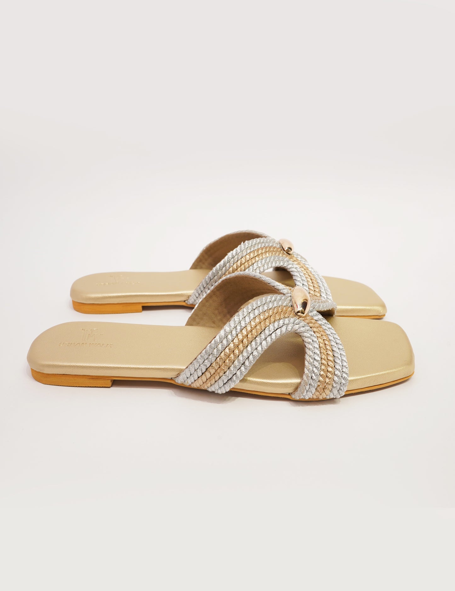 Marina Knot Flats – Gold & Silver