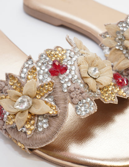Blossom Embellished Flats