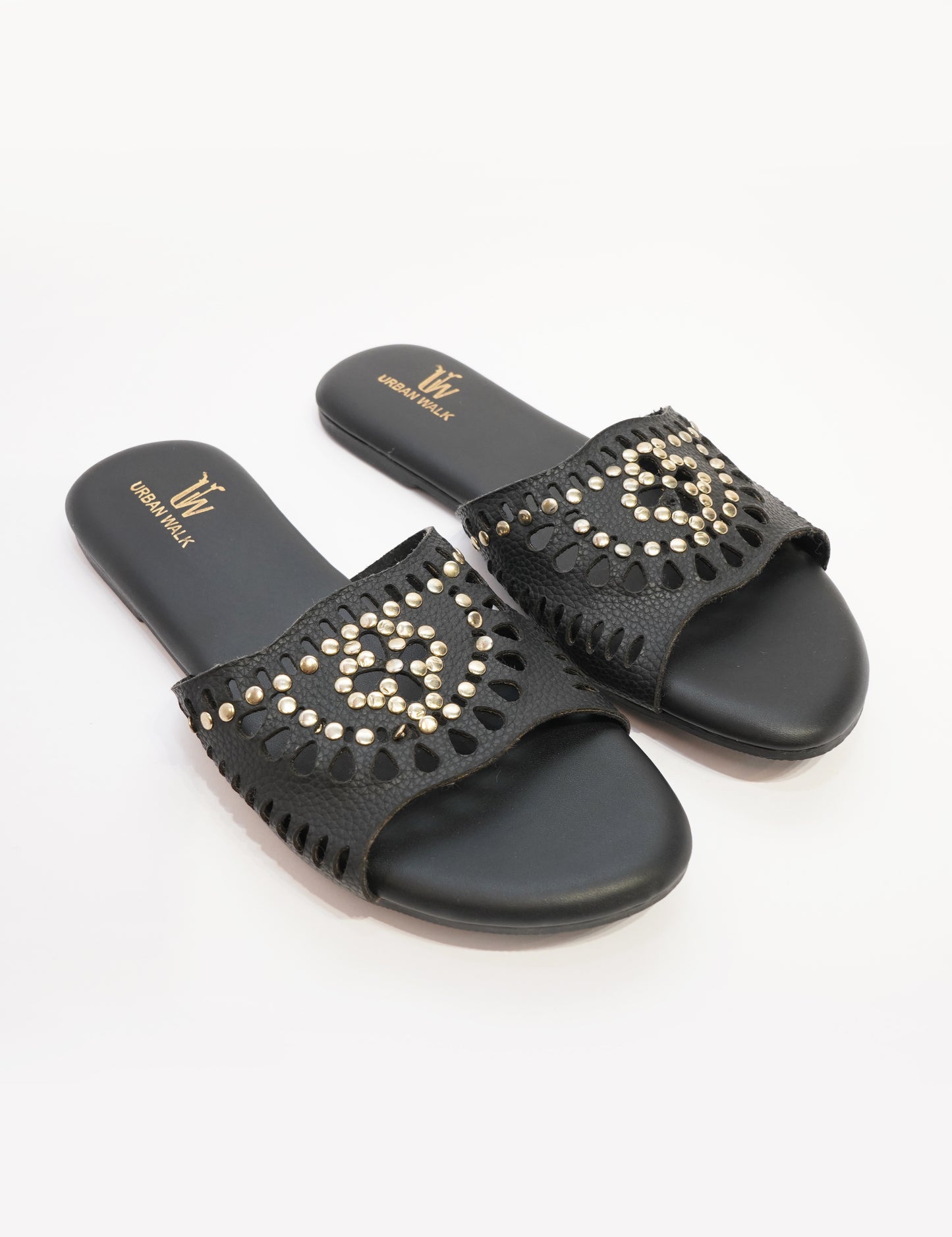 Studded Cutwork Flats