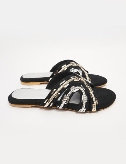 Midnight Braid Flats
