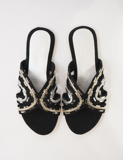 Midnight Braid Flats